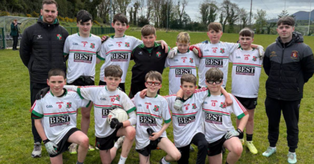 St Joseph’s Boys’ High School Newry Year 8 Gaelic footballers