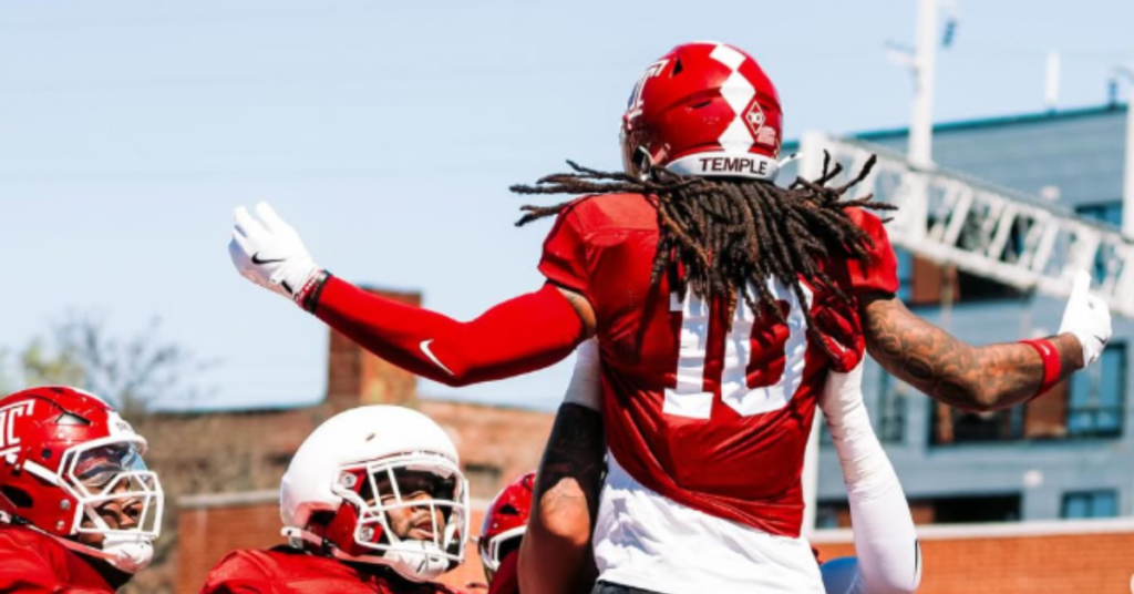 temple football spring practice match